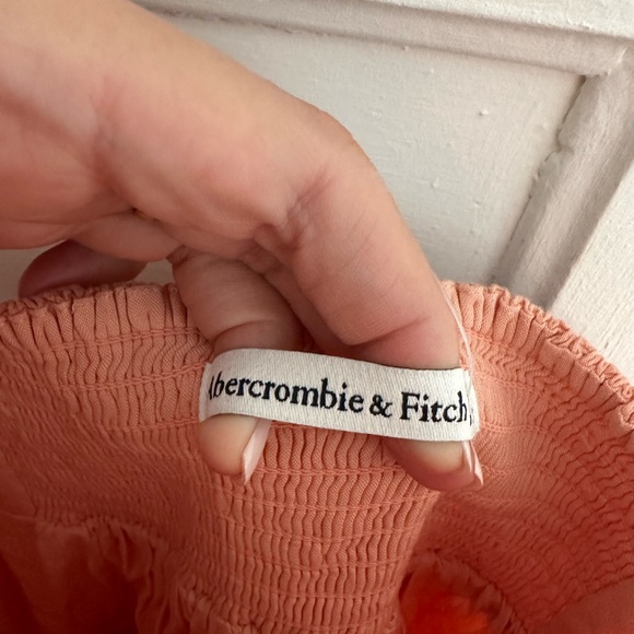 NWT Abercrombie coral Maxi Dress Small Tall - Picture 6 of 6